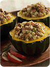 Sausage and Apple Stuffed Acorn Squash