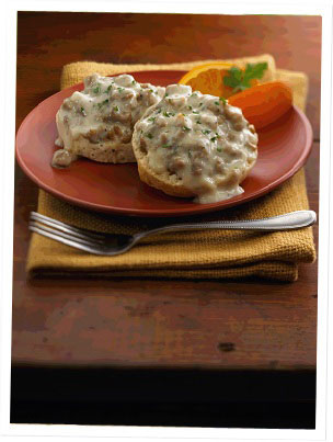 Southern-Style Sausage Biscuits with Gravy
